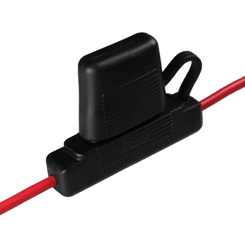 Mini Blade Fuse Holder 30Amp 300mm Long X 3.0mm (12 AWG)