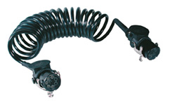 ABS Hytrel Coil 24v 3.5mx80mm Plastic Plugs & Cable Support