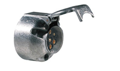 Plastic Socket 7 Pin 12N With Fog Cut Out