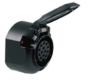 Plastic Socket 13 Pin With Fog Cut Out & Gasket